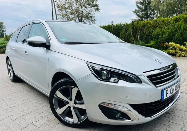 Peugeot 308 cena 42900 przebieg: 89000, rok produkcji 2016 z Człopa małe 407